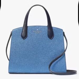Kate Spade Blue Glitter Satchel Crossbody